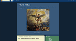 Desktop Screenshot of churchmilitant.blogspot.com