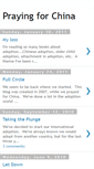 Mobile Screenshot of prayingforchina.blogspot.com