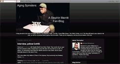 Desktop Screenshot of agingspinsters.blogspot.com