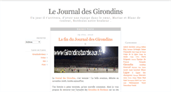 Desktop Screenshot of journal-des-girondins.blogspot.com
