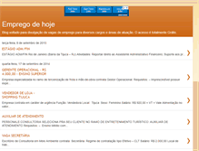 Tablet Screenshot of empregodehoje.blogspot.com