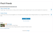 Tablet Screenshot of finchfriends.blogspot.com