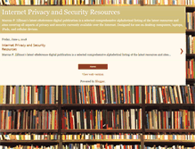 Tablet Screenshot of internetprivacyandsecurityresources.blogspot.com