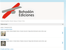 Tablet Screenshot of bohodon-ediciones.blogspot.com