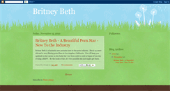 Desktop Screenshot of britneybeth.blogspot.com