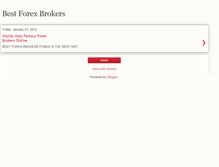 Tablet Screenshot of bestforexbrokersworld.blogspot.com