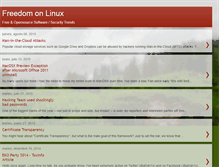 Tablet Screenshot of freedomonlinux.blogspot.com