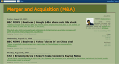 Desktop Screenshot of mergerandacquisition.blogspot.com