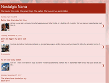Tablet Screenshot of nostalgic-nana.blogspot.com