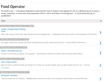 Tablet Screenshot of foodoperator.blogspot.com