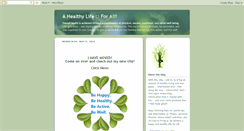 Desktop Screenshot of ahealthylifeforall.blogspot.com