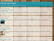 Tablet Screenshot of cancerparatodos.blogspot.com