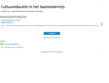 Tablet Screenshot of cultuureducatieinhetbasisonderwijs.blogspot.com