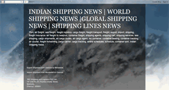 Desktop Screenshot of indianshippingnews.blogspot.com