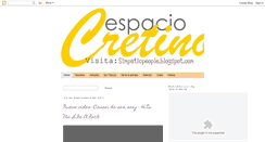 Desktop Screenshot of espaciocretino.blogspot.com