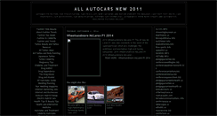 Desktop Screenshot of allautocarsnew2011.blogspot.com