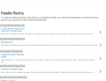 Tablet Screenshot of foodiepantry.blogspot.com
