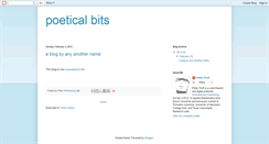 Desktop Screenshot of poeticalbits.blogspot.com