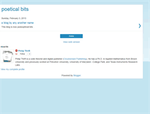 Tablet Screenshot of poeticalbits.blogspot.com