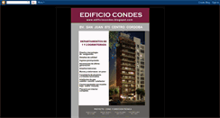 Desktop Screenshot of edificiocondes.blogspot.com