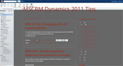 Desktop Screenshot of dynamics2011.blogspot.com