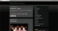 Desktop Screenshot of blackboxkitchen.blogspot.com