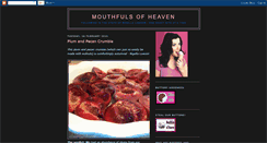 Desktop Screenshot of mouthfulsofheaven.blogspot.com