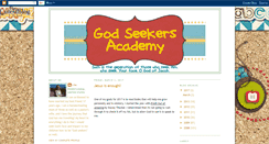 Desktop Screenshot of godseekersacademy.blogspot.com