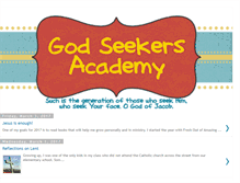 Tablet Screenshot of godseekersacademy.blogspot.com