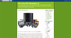 Desktop Screenshot of get-a-free-playstation-3.blogspot.com