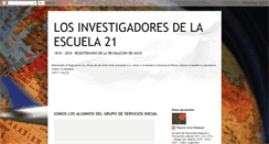 Desktop Screenshot of investigadoresdelaescuela21.blogspot.com