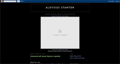 Desktop Screenshot of aloysiusstantonstory.blogspot.com