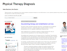 Tablet Screenshot of physicaltherapydiagnosis.blogspot.com