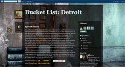 Desktop Screenshot of bucketlistdetroit.blogspot.com