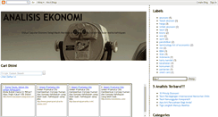 Desktop Screenshot of analisisekonomi.blogspot.com