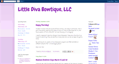 Desktop Screenshot of littledivabowtiquellc.blogspot.com