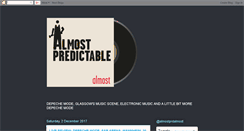 Desktop Screenshot of almostpredictablealmost1.blogspot.com
