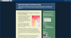 Desktop Screenshot of aba-internationalconferenceblog.blogspot.com