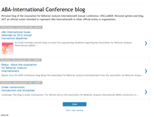 Tablet Screenshot of aba-internationalconferenceblog.blogspot.com