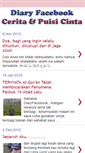 Mobile Screenshot of diaryfacebook.blogspot.com