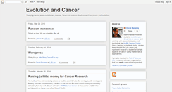 Desktop Screenshot of cancerevo.blogspot.com