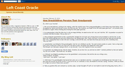 Desktop Screenshot of leftcoastoracle.blogspot.com