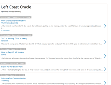 Tablet Screenshot of leftcoastoracle.blogspot.com