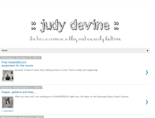 Tablet Screenshot of judydevine.blogspot.com