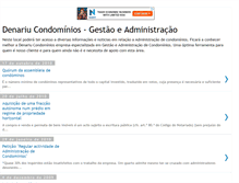 Tablet Screenshot of denariucondominio.blogspot.com