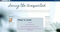 Desktop Screenshot of lovingtheunexpected.blogspot.com