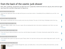 Tablet Screenshot of cosmicjunkdrawer.blogspot.com