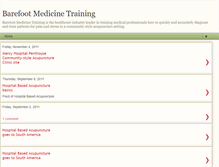 Tablet Screenshot of barefootmedicinetraining.blogspot.com