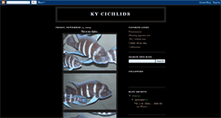 Desktop Screenshot of kycichlids.blogspot.com