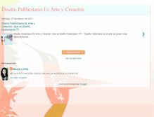 Tablet Screenshot of disenopublicitarioesarteycreacion.blogspot.com